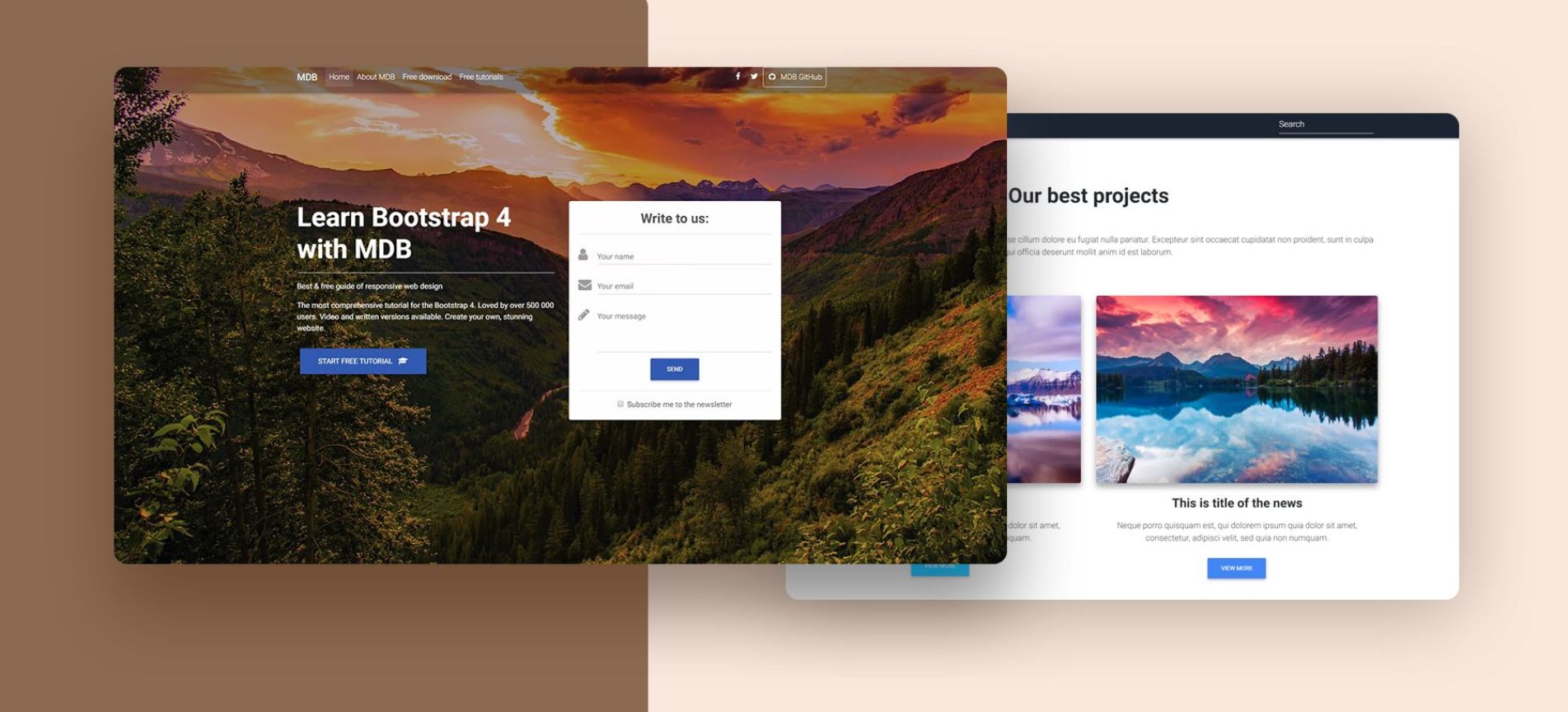 Изображение Разработка лендинга